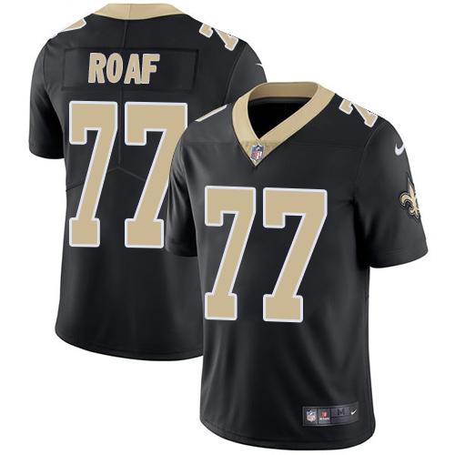 Nike Saints #77 Willie Roaf Black Team Color Men's Stitched NFL Vapor Untouchable Limited Jersey